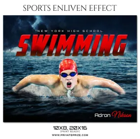 Adron Nikson Swimming - Sports Enliven Effect Photography Template