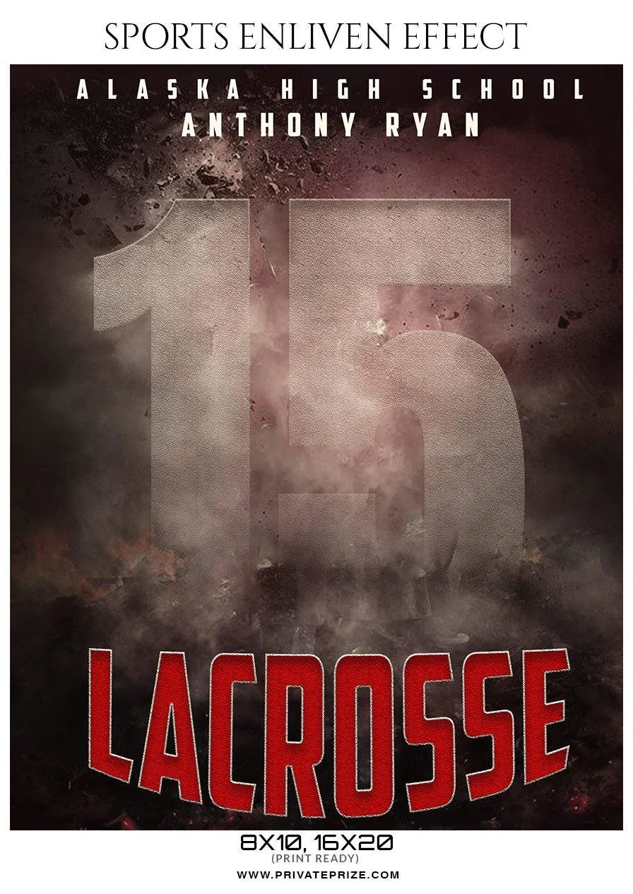 Anthony Ryan - Lacrosse Sports Enliven Effects Photography Template