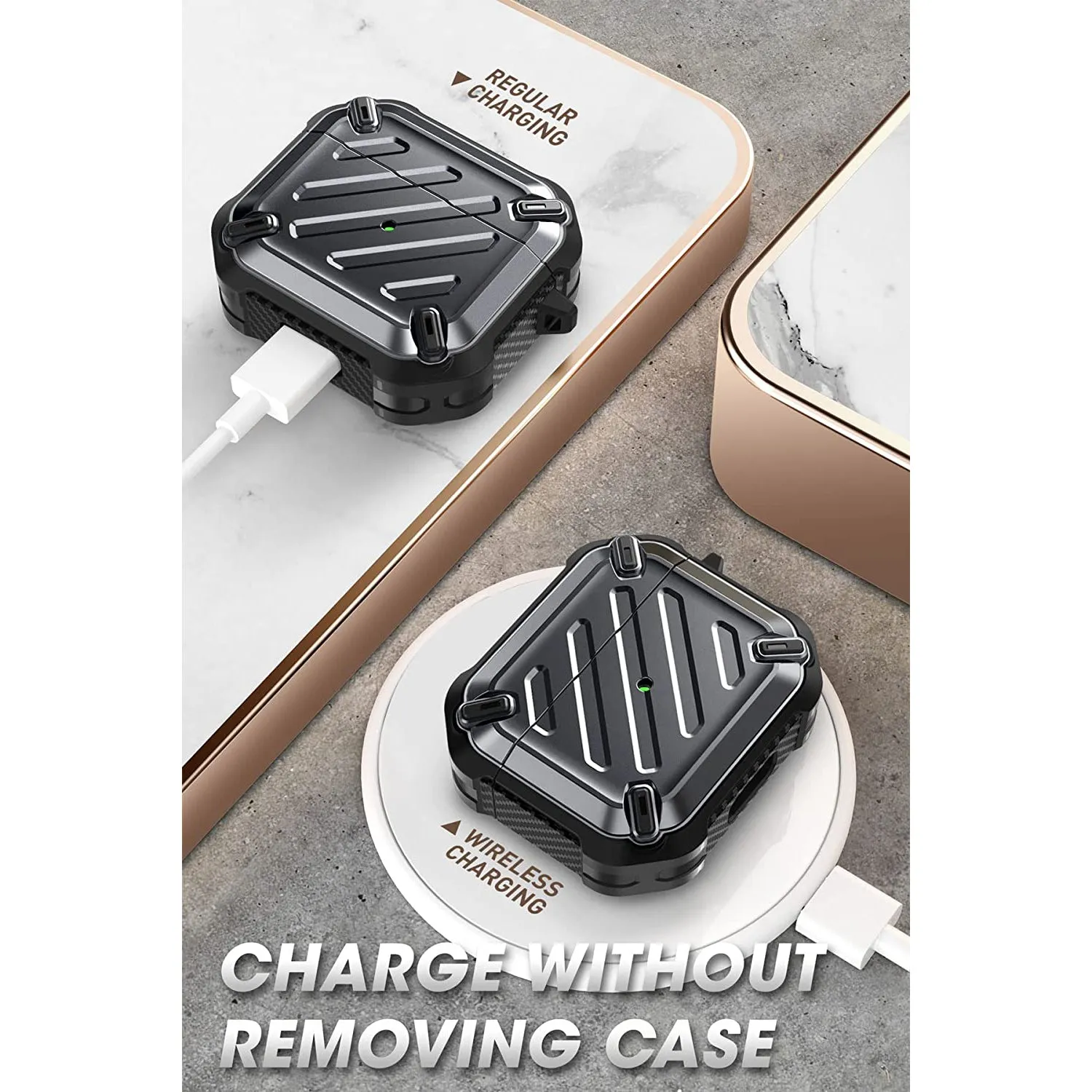 Apple AirPods 3 Unicorn Beetle PRO Rugged Case-Black