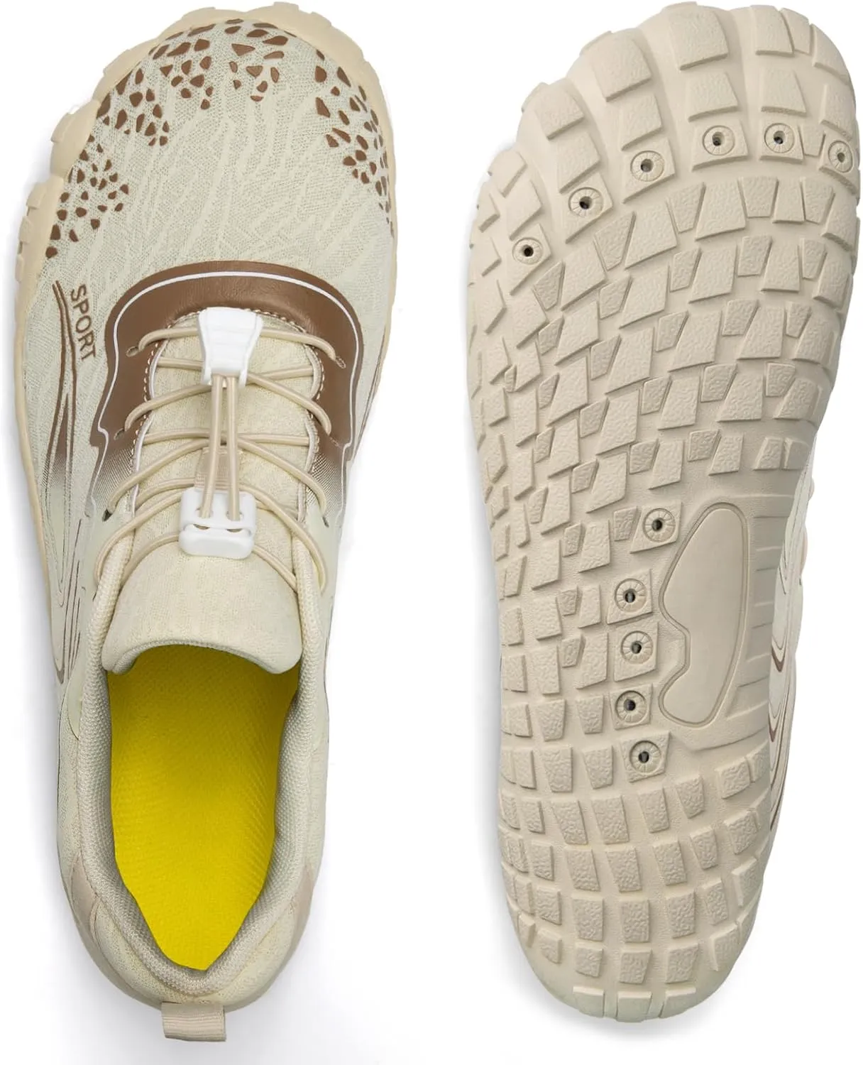 ATHMILE Water Shoes for Women Men Quick Dry Beach Barefoot Aqua Swim Shoes Non-Slip for Wading Rafting Hiking Kayaking