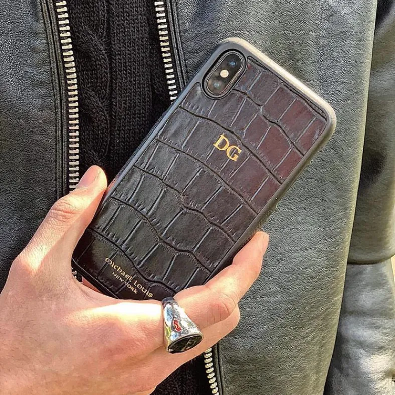 Black Croc iPhone XR Case
