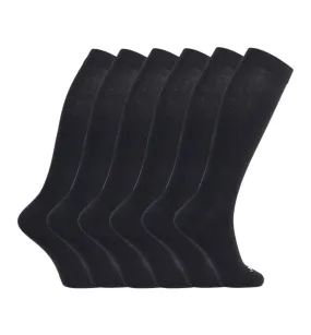 Cotton Everyday Compression Socks (15-20mmHg) - Solids - 6 Pack