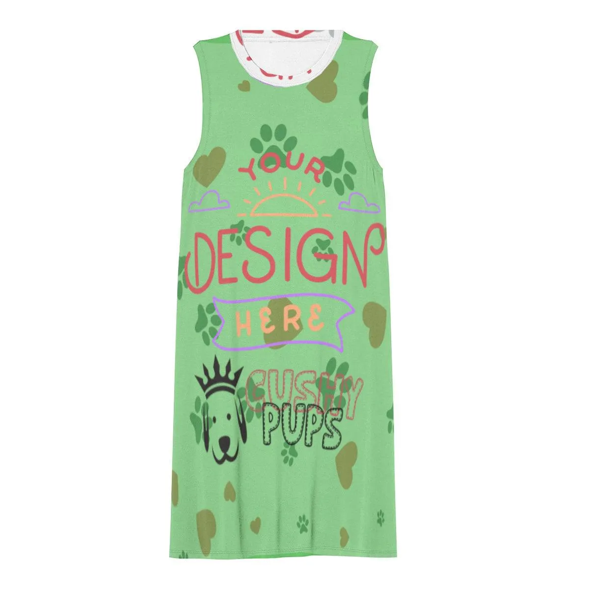 Custom Print Dress Shirt - Personalised Dress Shirt with Custom Design by Cushy Pups