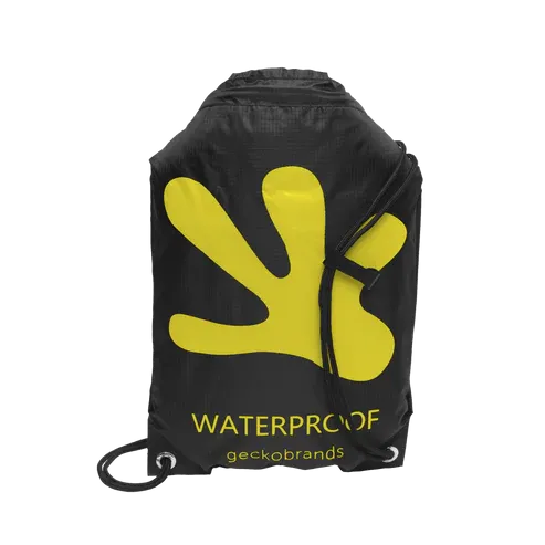 Drawstring WP Backpack - Black/Yellow