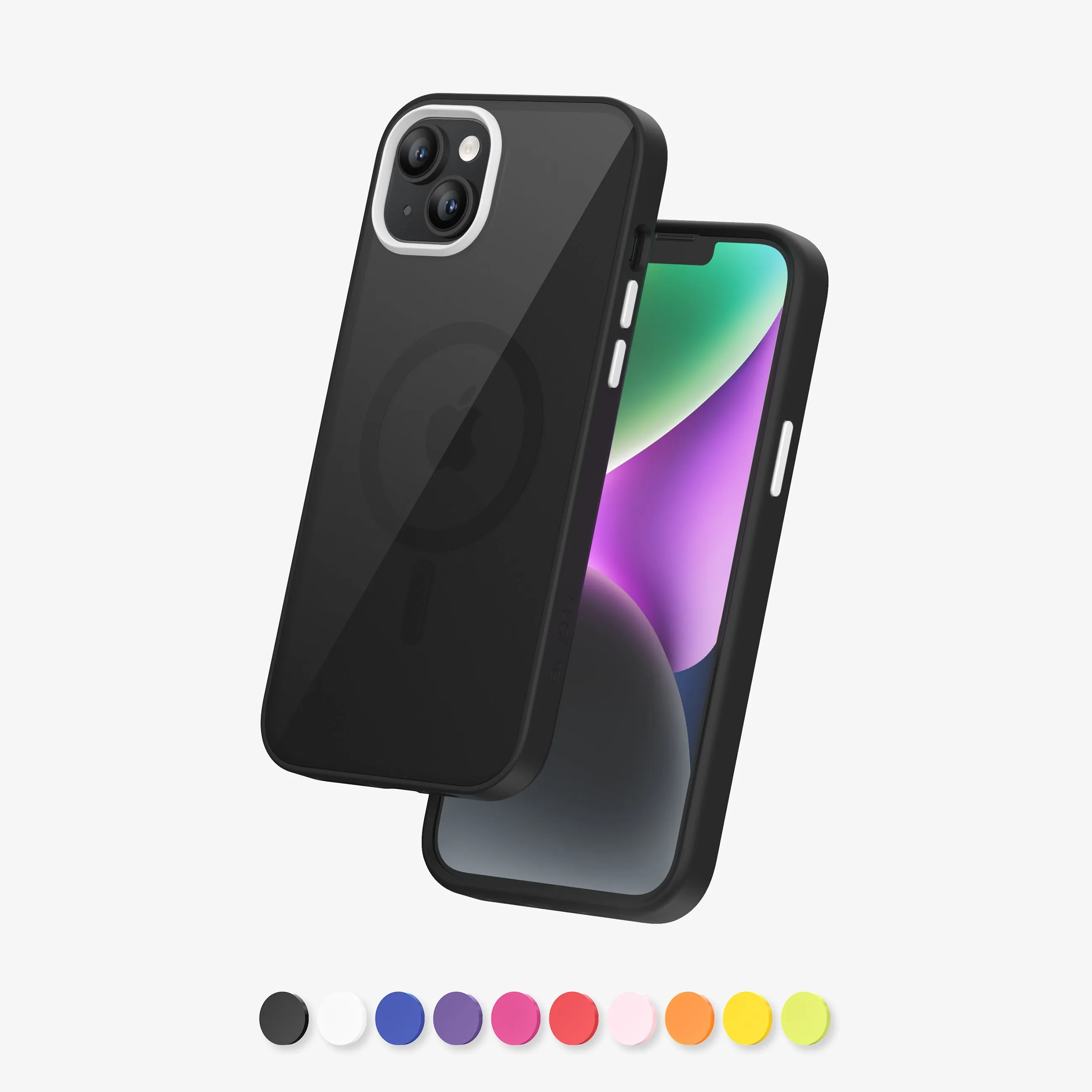 FLOLAB Surtect Tri-Fusion Magnetic for iPhone 14 Series Phone Case Black Black