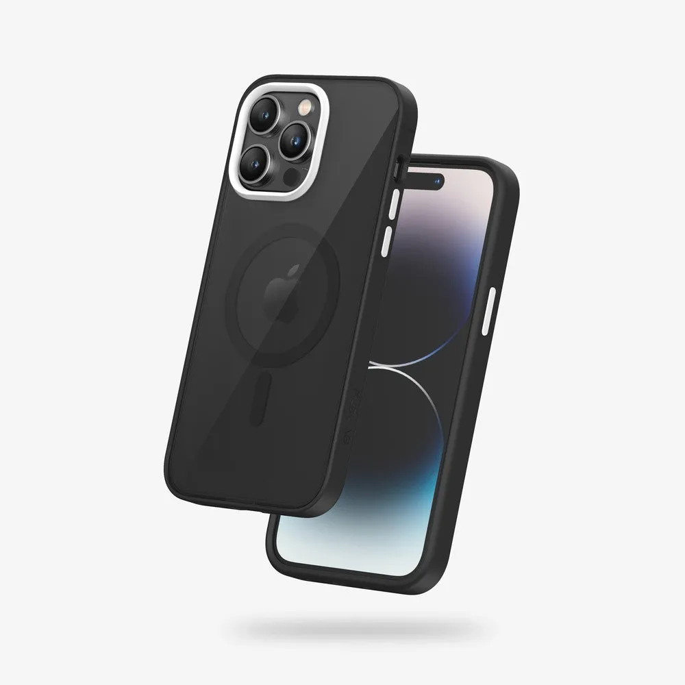 FLOLAB Surtect Tri-Fusion Magnetic for iPhone 14 Series Phone Case Black Black