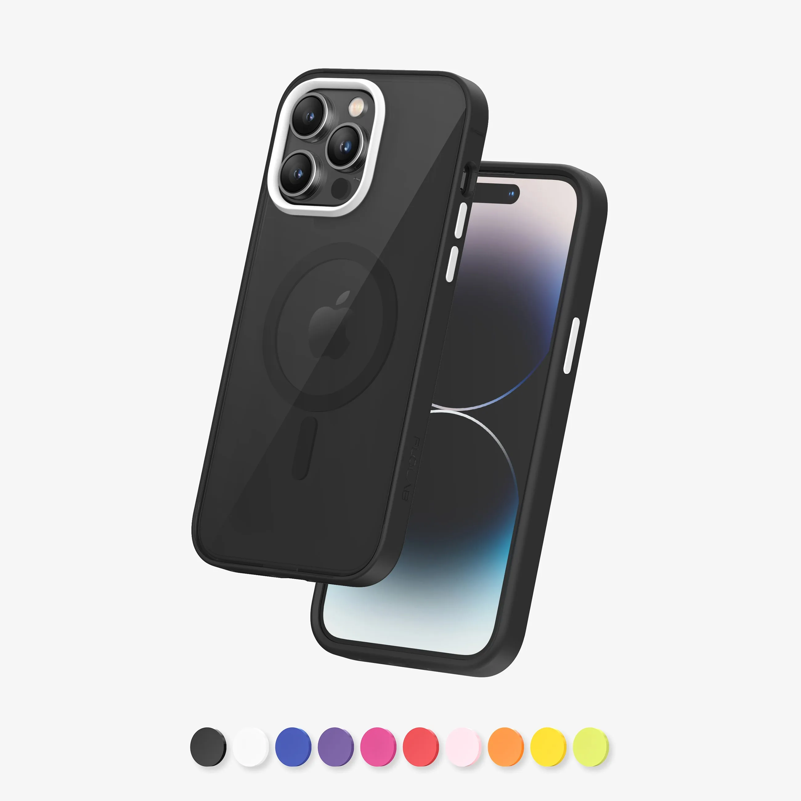 FLOLAB Surtect Tri-Fusion Magnetic for iPhone 14 Series Phone Case Black Black