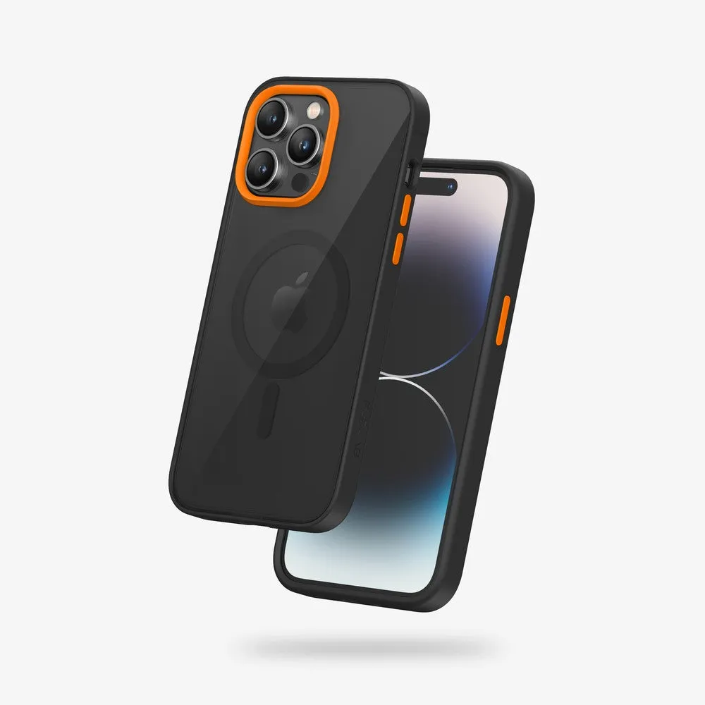 FLOLAB Surtect Tri-Fusion Magnetic for iPhone 14 Series Phone Case Black Black
