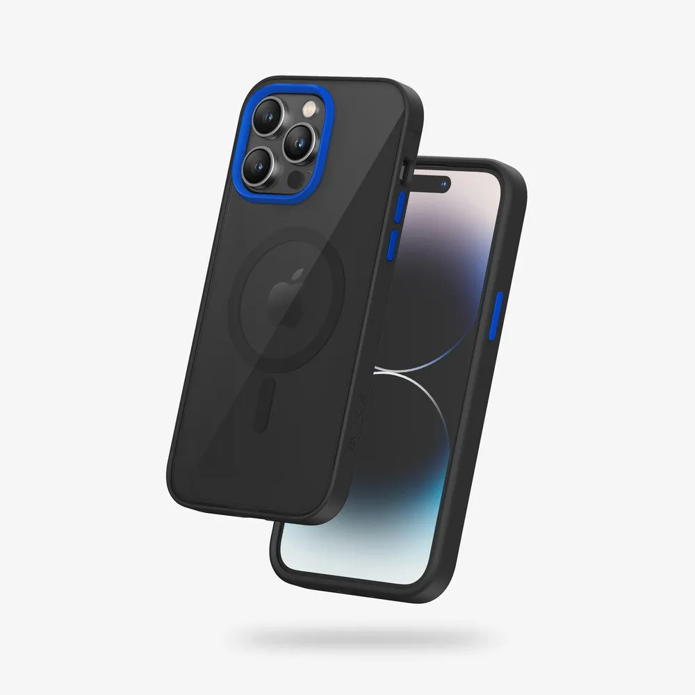 FLOLAB Surtect Tri-Fusion Magnetic for iPhone 14 Series Phone Case Black Black