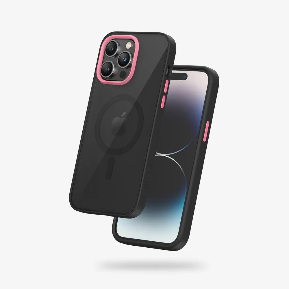 FLOLAB Surtect Tri-Fusion Magnetic for iPhone 14 Series Phone Case Black Black