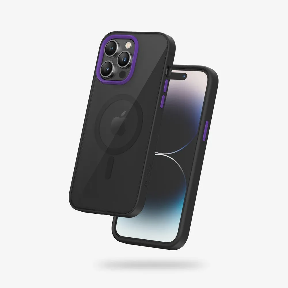 FLOLAB Surtect Tri-Fusion Magnetic for iPhone 14 Series Phone Case Black Black