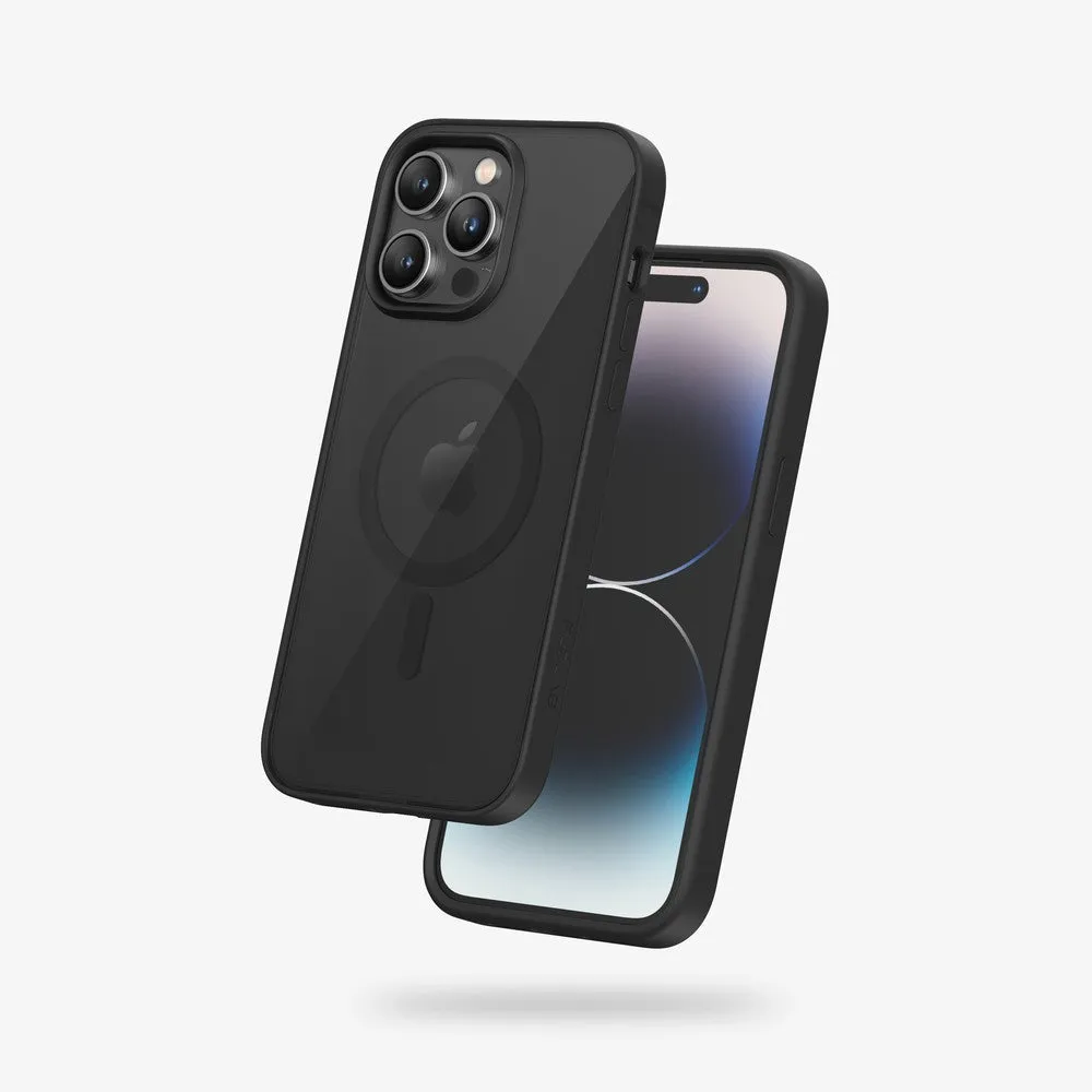FLOLAB Surtect Tri-Fusion Magnetic for iPhone 14 Series Phone Case Black Black