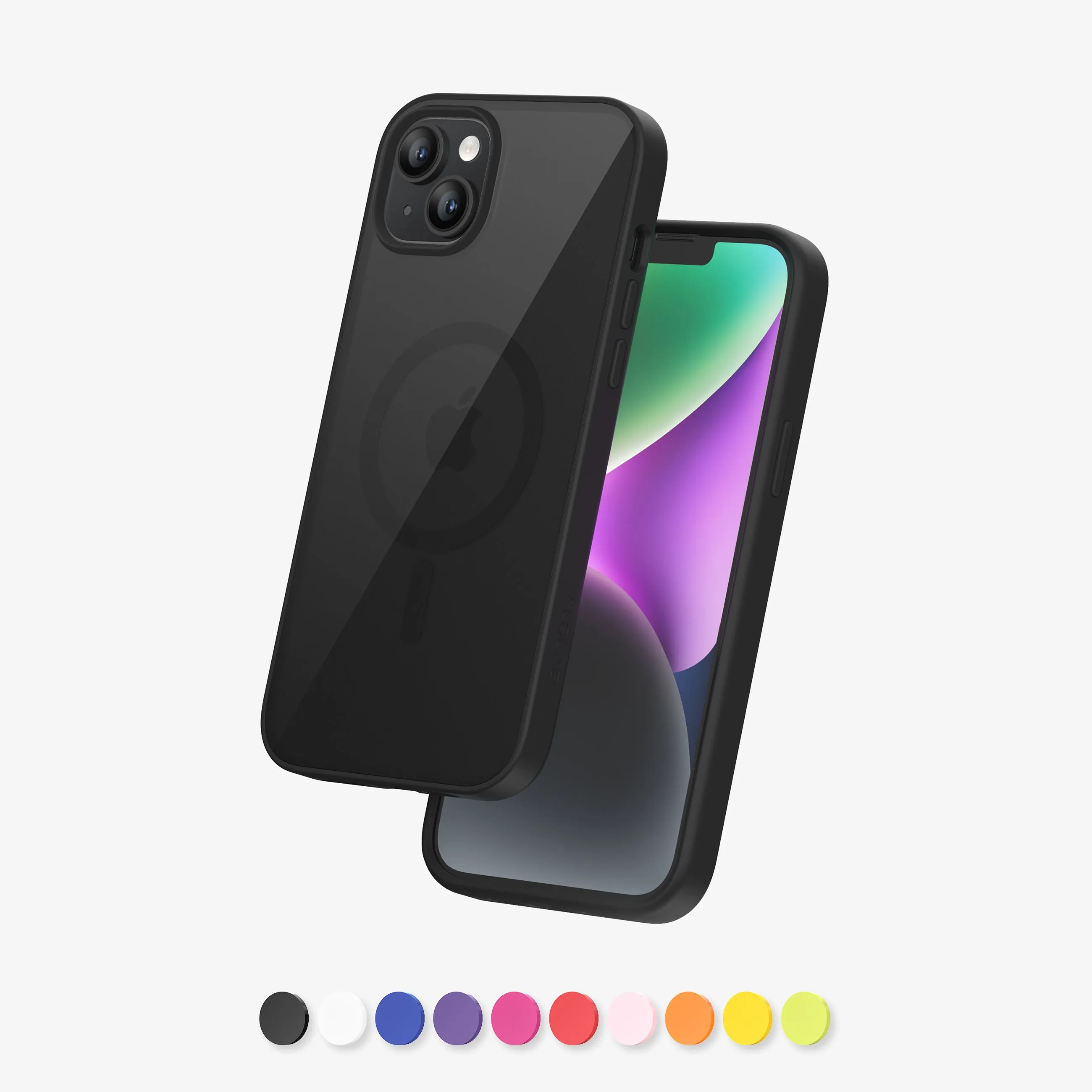 FLOLAB Surtect Tri-Fusion Magnetic for iPhone 14 Series Phone Case Black Black