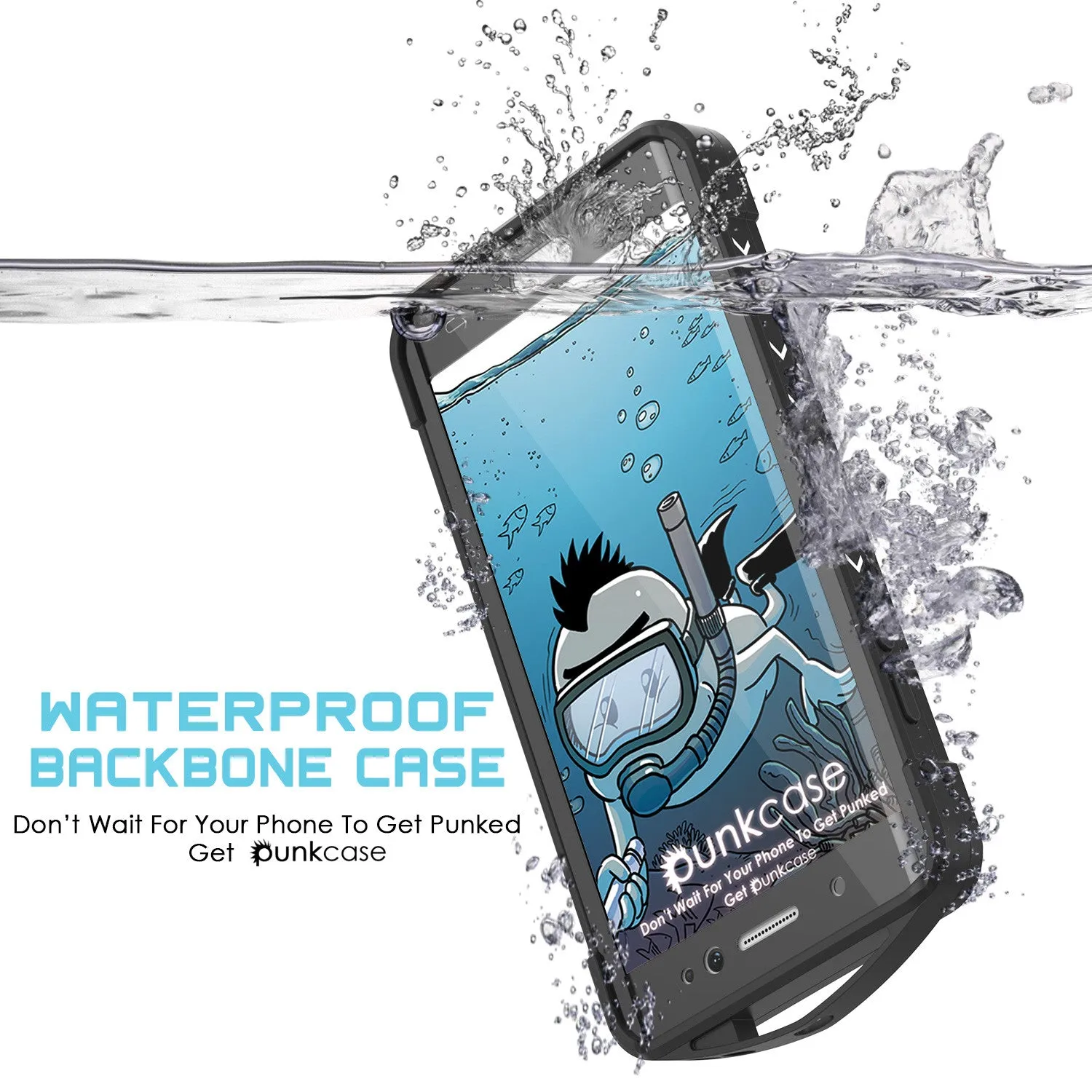 Galaxy Note 7 Waterproof Case, Punkcase WEBSTER Series, White | Heavy Duty Armor Cover