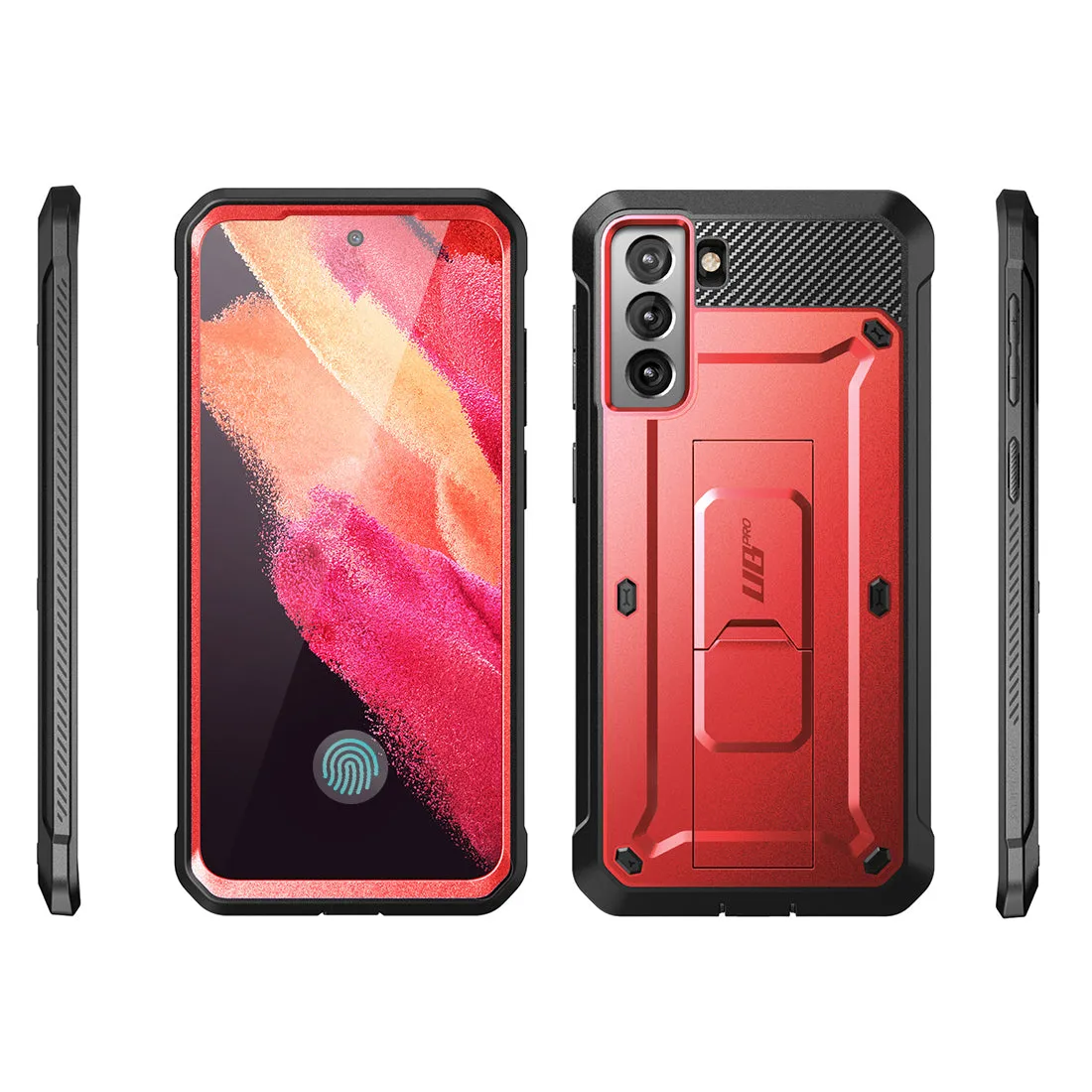 Galaxy S21 FE Unicorn Beetle PRO Rugged Case-Metallic Red