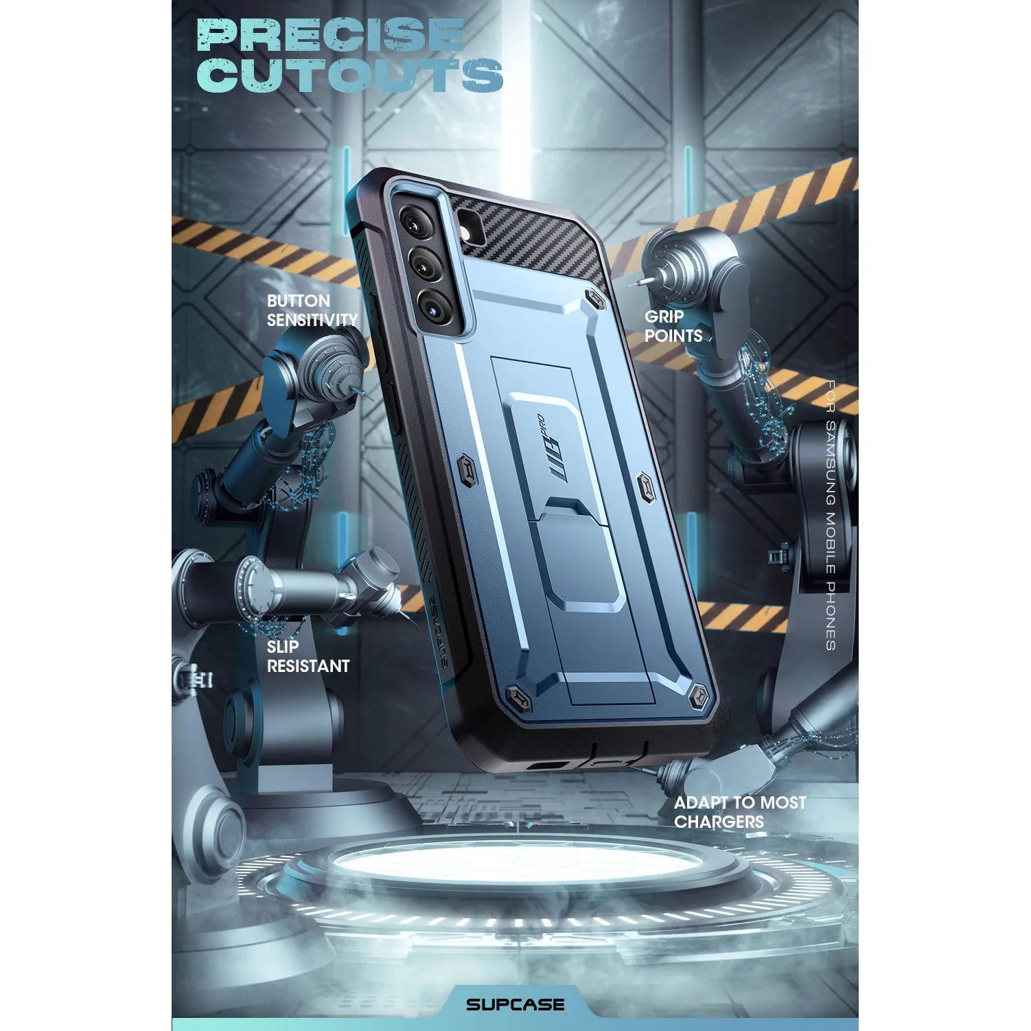 Galaxy S22 Plus Unicorn Beetle PRO Rugged Case-Metallic Blue