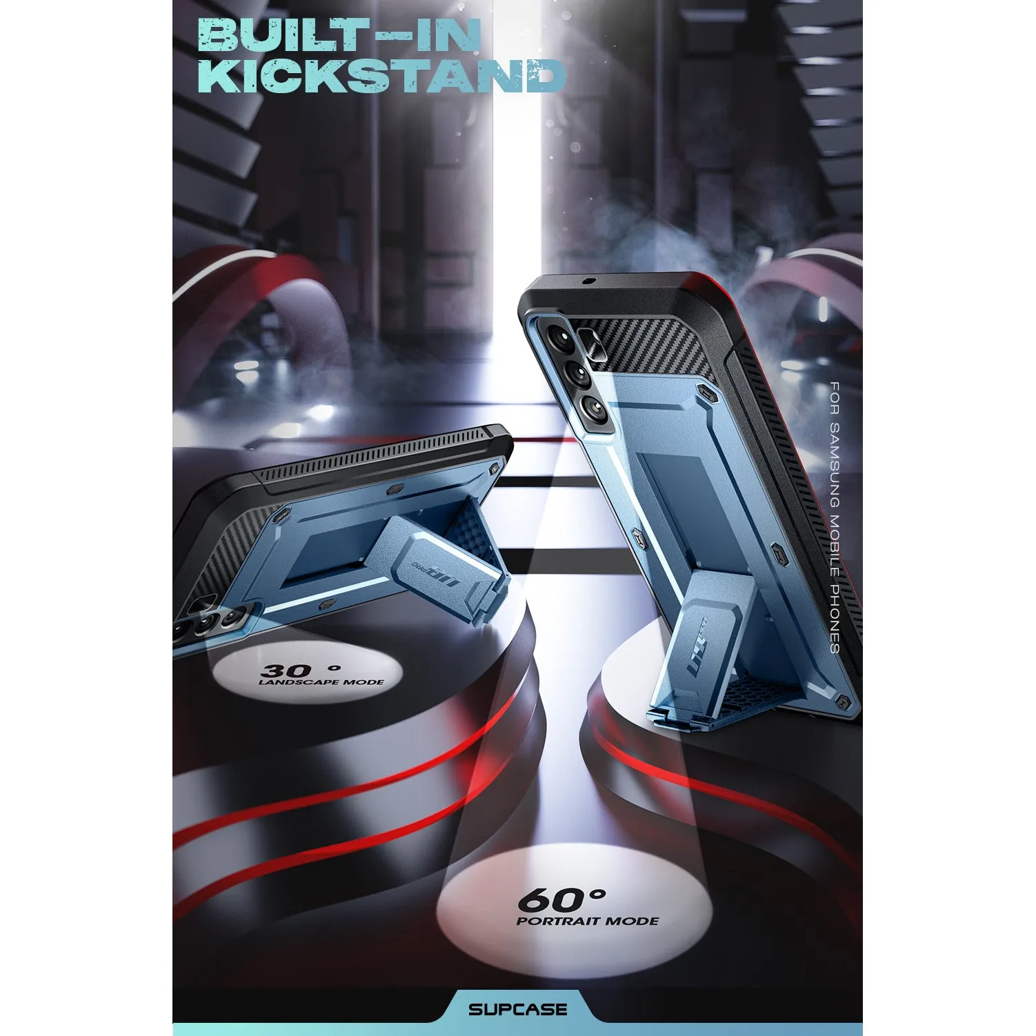 Galaxy S22 Plus Unicorn Beetle PRO Rugged Case-Metallic Blue