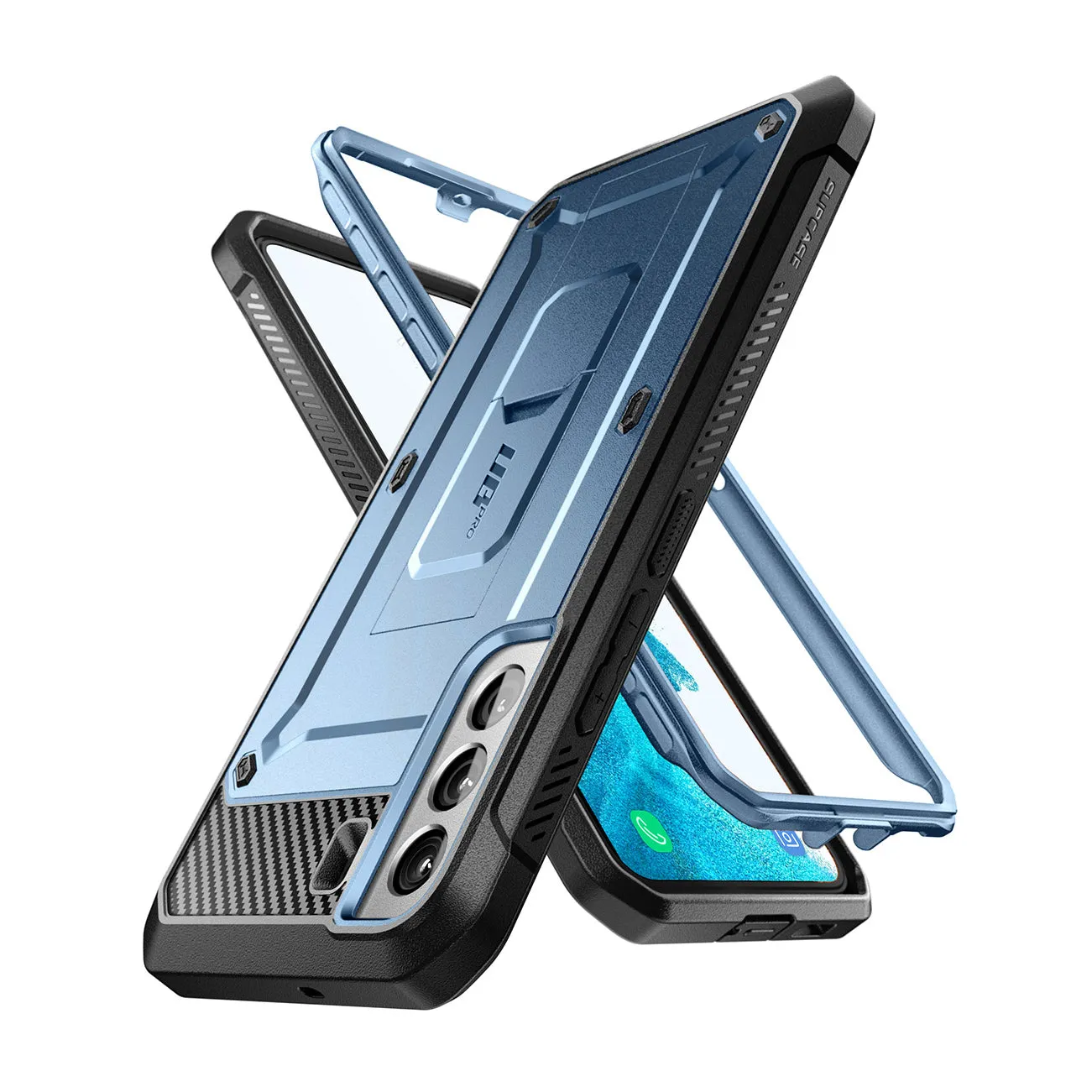 Galaxy S22 Plus Unicorn Beetle PRO Rugged Case-Metallic Blue