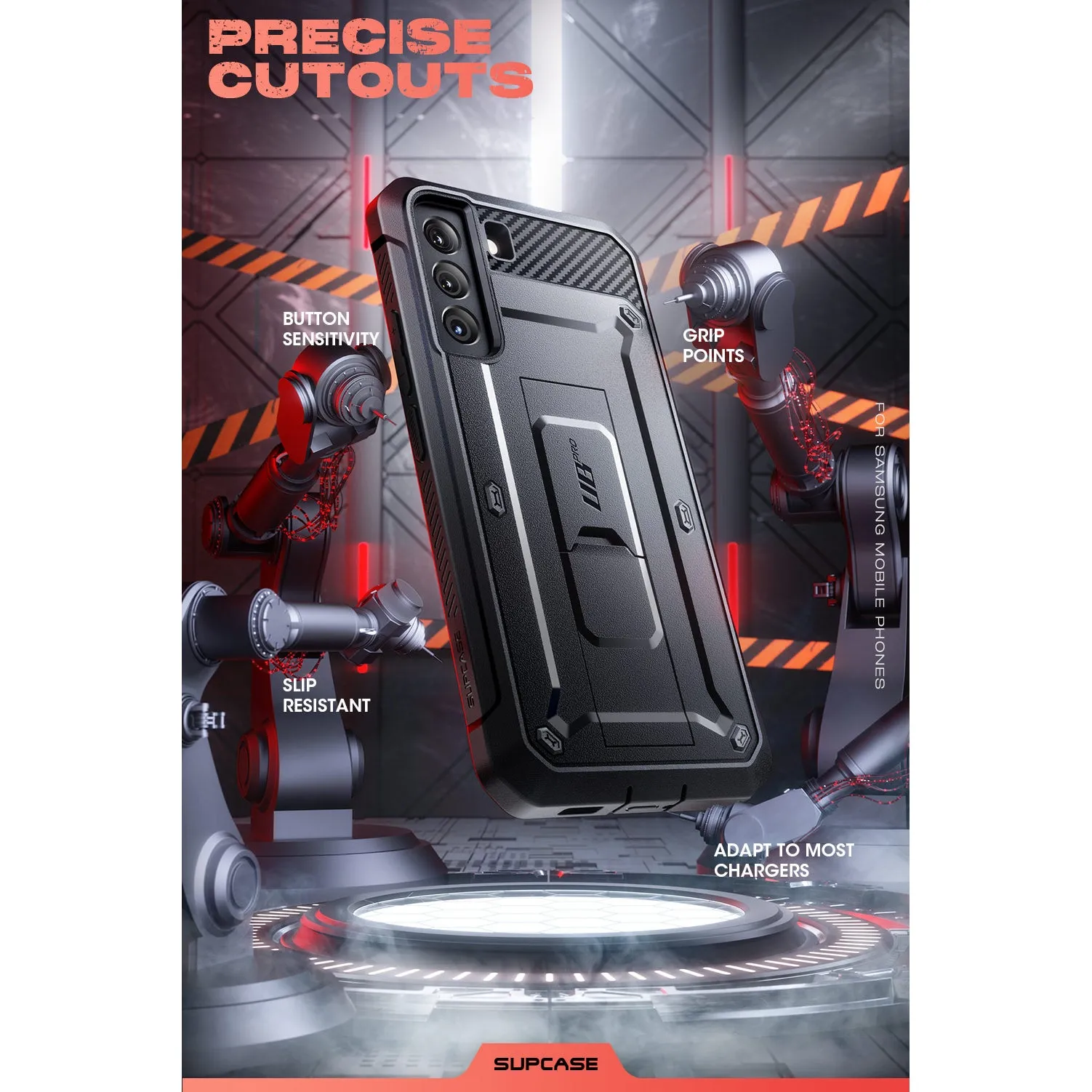 Galaxy S22 Unicorn Beetle PRO Rugged Case-Black