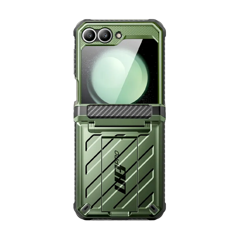 Galaxy Z Flip6 Unicorn Beetle PRO Rugged Case with Belt Clip-Dark Green