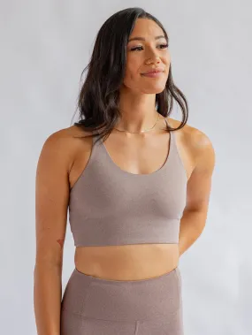 Girlfriend Collective Float Cleo Bra - Heather Cocoon