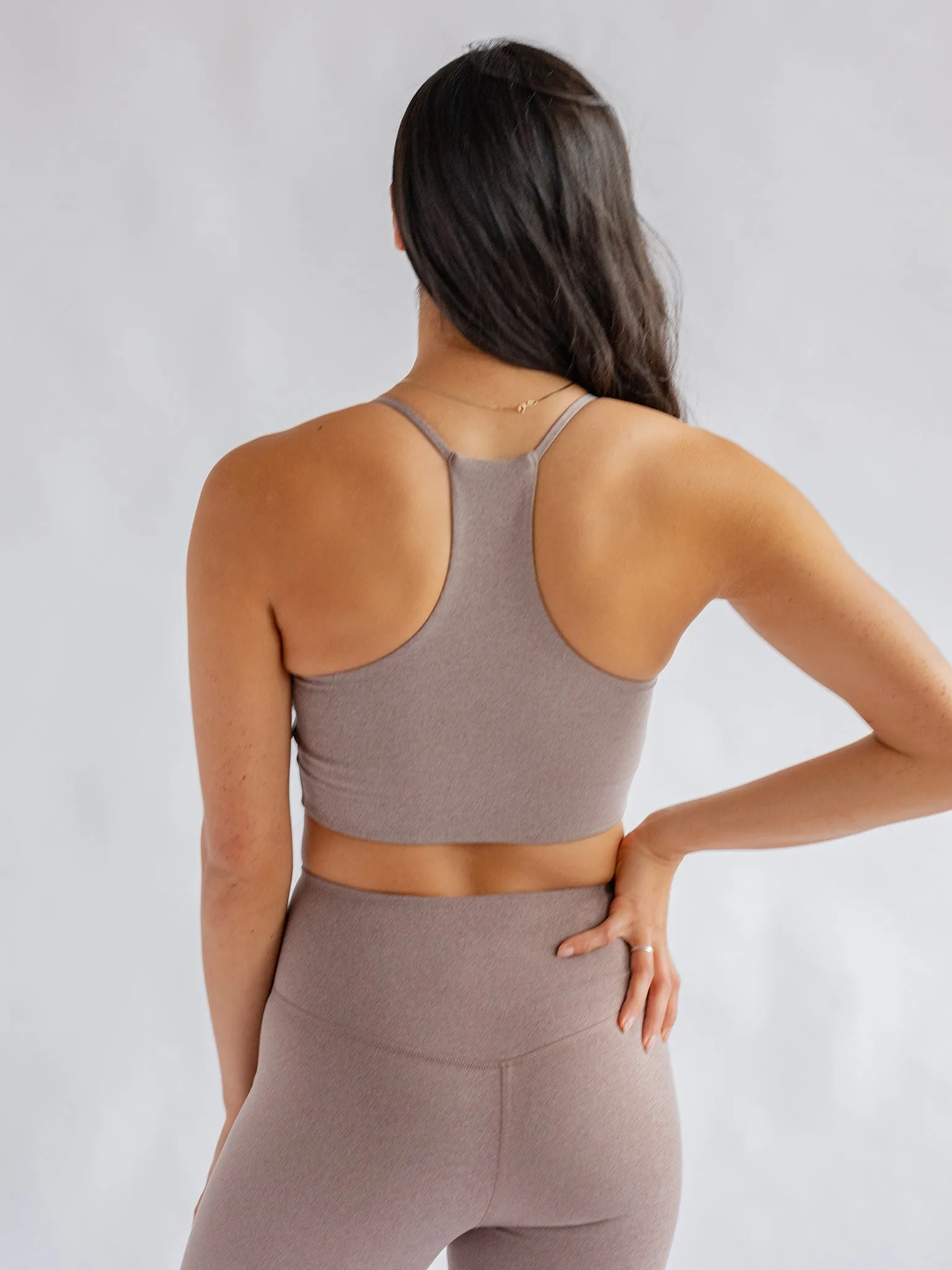 Girlfriend Collective Float Cleo Bra - Heather Cocoon