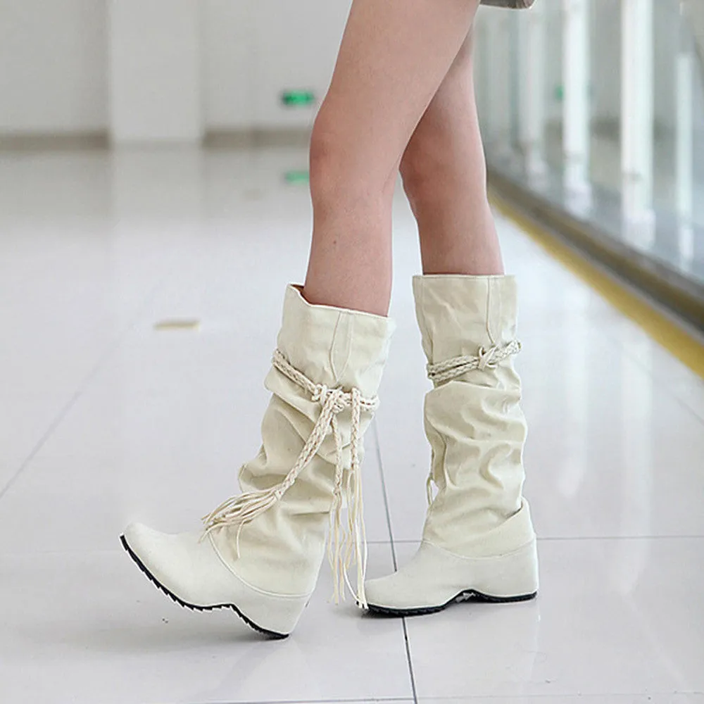 Heighten Platforms Thigh High Tessals Boots