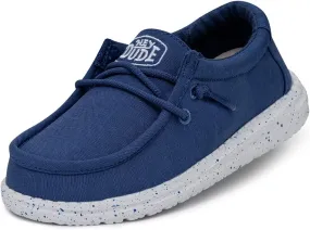 Hey Dude Wally Youth Slub Canvas - True Blue