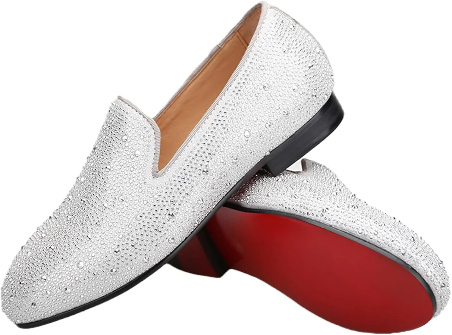 HI&HANN Toddler Boys Spiked Leather Loafers Tasseled Dress Shoes Little Kid Leather Shoes Slip On Parent-Child Loafer Flats Shoes Matching Outfits