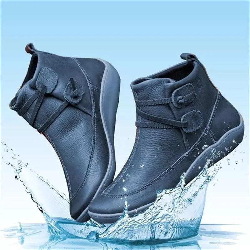 Jane - Casual vintage style short ankle boots for women