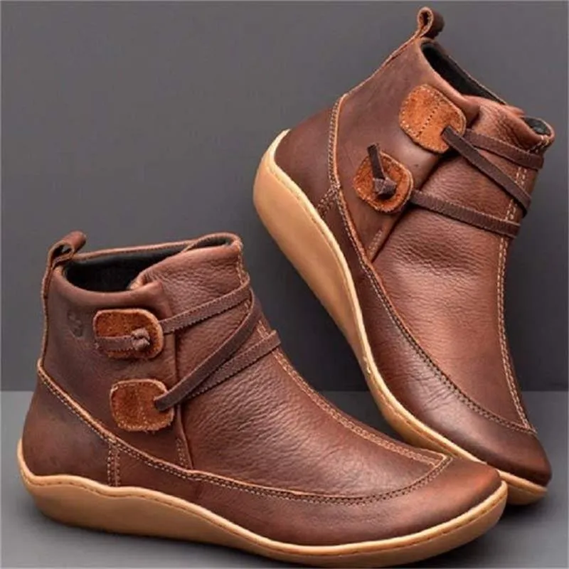 Jane - Casual vintage style short ankle boots for women