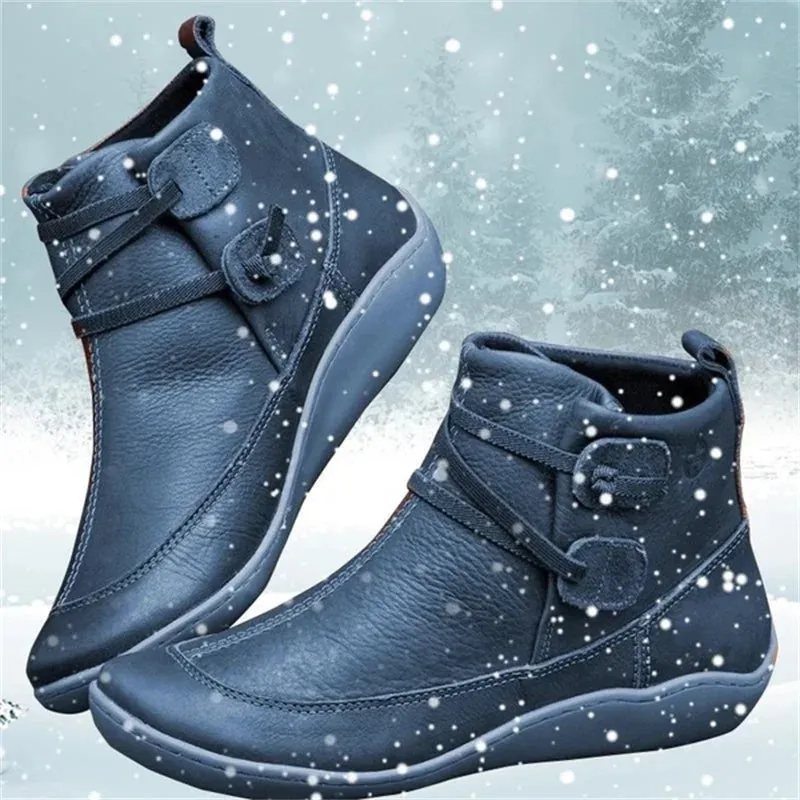Jane - Casual vintage style short ankle boots for women