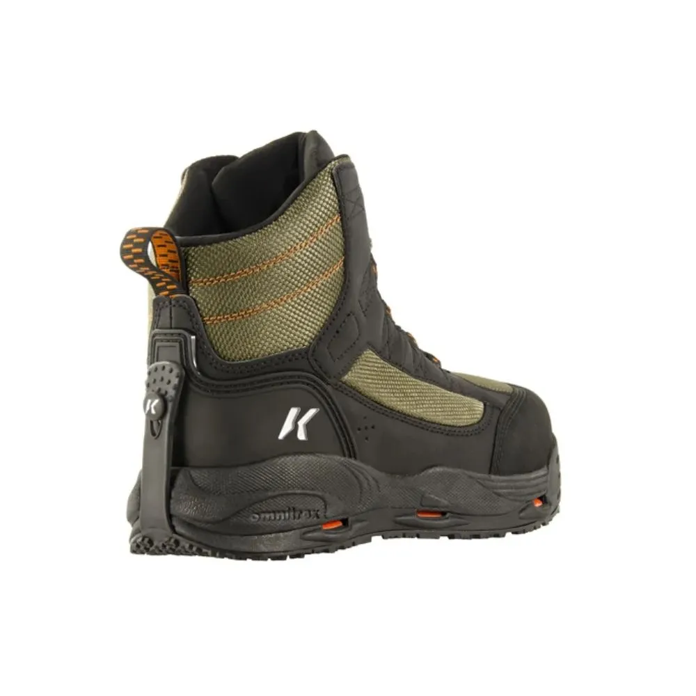 Korkers FB4810-8 Greenback Felt/Kling-On Sole Wading Boots for Men - 8 Medium