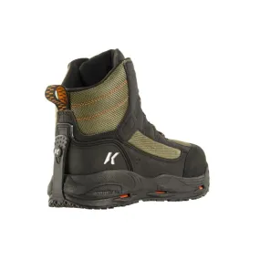 Korkers FB4810-8 Greenback Felt/Kling-On Sole Wading Boots for Men - 8 Medium