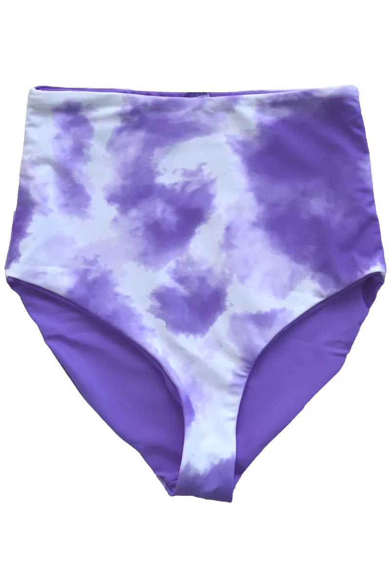 Leisure Reversible Bottoms |  Neon Purple & Tie Dye Purple | Final Sale