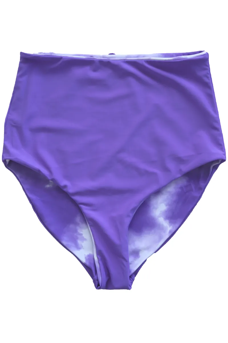 Leisure Reversible Bottoms |  Neon Purple & Tie Dye Purple | Final Sale