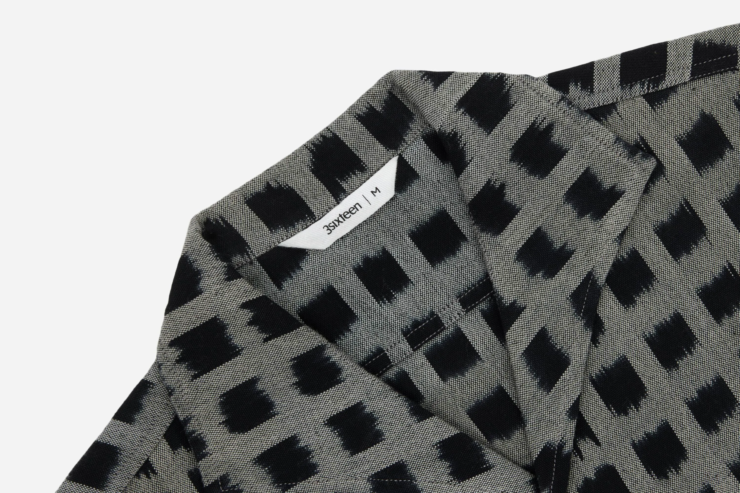 Leisure Shirt ~ Black Ikat