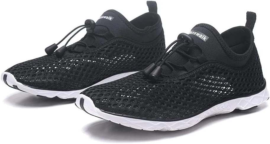 Men's Aqua Water Shoes Lightweight Quick Drying Boating Barefoot Sneakers for Beach Pool Swim