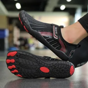 Men/Women Barefoot Shoes Minimalist Cross-Trainer Shoes Wide Toe Walking Shoes Zero Drop Sole Anti-Slip Breathable Beach Pool Aqua Swim Surf Hiking Walking Shoes