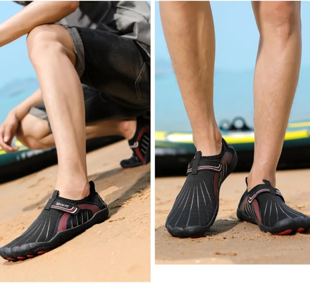 Men/Women Barefoot Shoes Minimalist Cross-Trainer Shoes Wide Toe Walking Shoes Zero Drop Sole Anti-Slip Breathable Beach Pool Aqua Swim Surf Hiking Walking Shoes