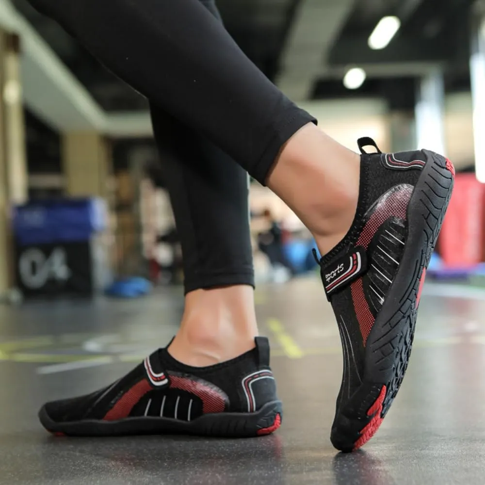 Men/Women Barefoot Shoes Minimalist Cross-Trainer Shoes Wide Toe Walking Shoes Zero Drop Sole Anti-Slip Breathable Beach Pool Aqua Swim Surf Hiking Walking Shoes