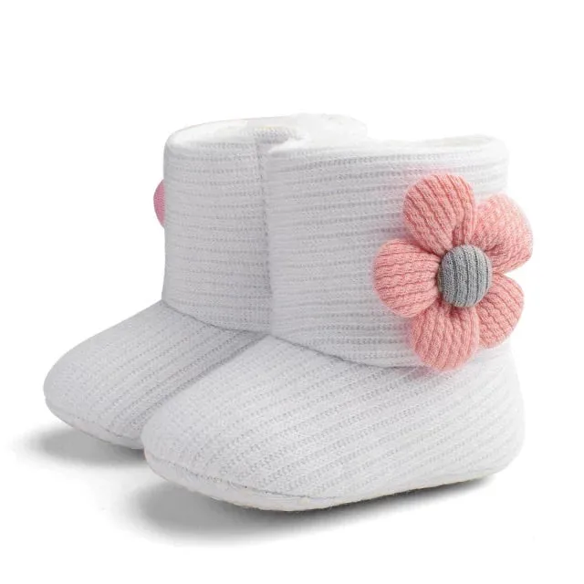 Newborn & Toddler Warm Winter Boots - Teddy Bear