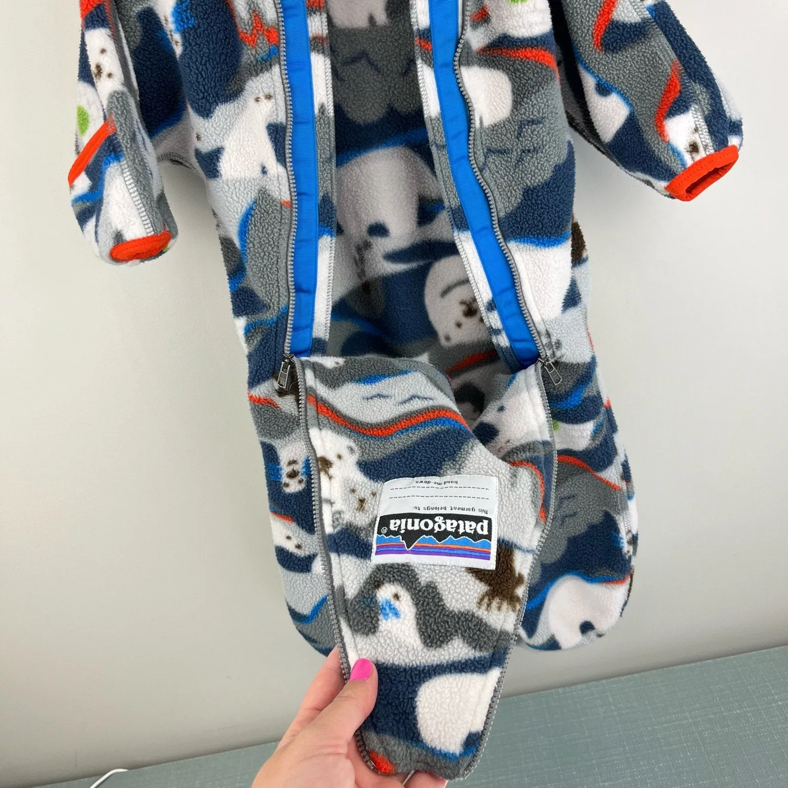 Patagonia Convertible Fleece Bunting Snow Suit 6 Months