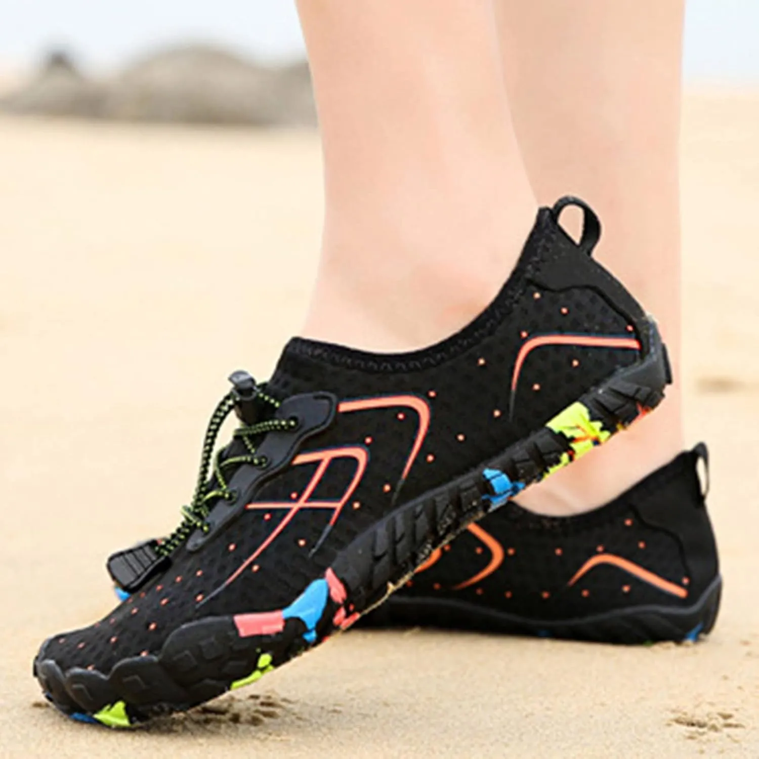 Water Shoes for Men Women Quick-Dry Slip On Snorkeling Shoes Grounded Barefoot Footwear Beach Wading Shoe