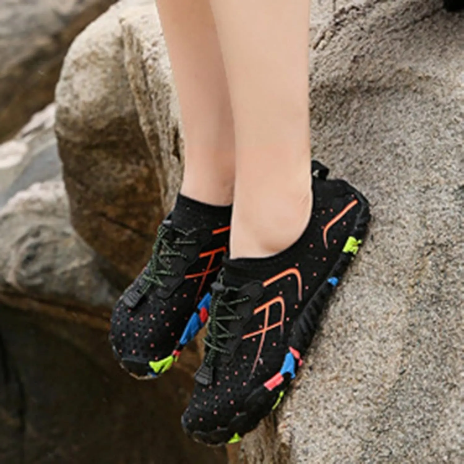Water Shoes for Men Women Quick-Dry Slip On Snorkeling Shoes Grounded Barefoot Footwear Beach Wading Shoe