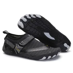 Water Shoes Men Women Barefoot Quick Dry Aqua Sports Shoes - Black Size EU47 = US12
