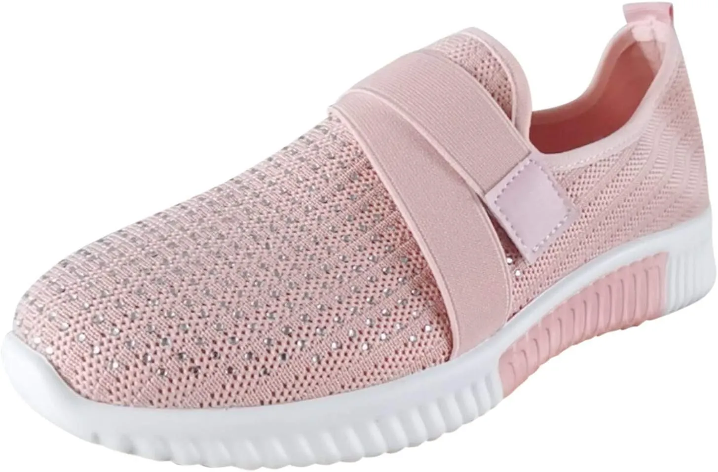 Women's Comfortable Working Shoes Walking Fitness Casual Sneaker Walking Sock Shoes Elastic Breathable Men Sneakers