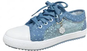 Women's Hollow Denim Mesh Shoes Breathable Lightweight Walking Shoes Outdoor Trainers Camping Trail Trekking Footwear