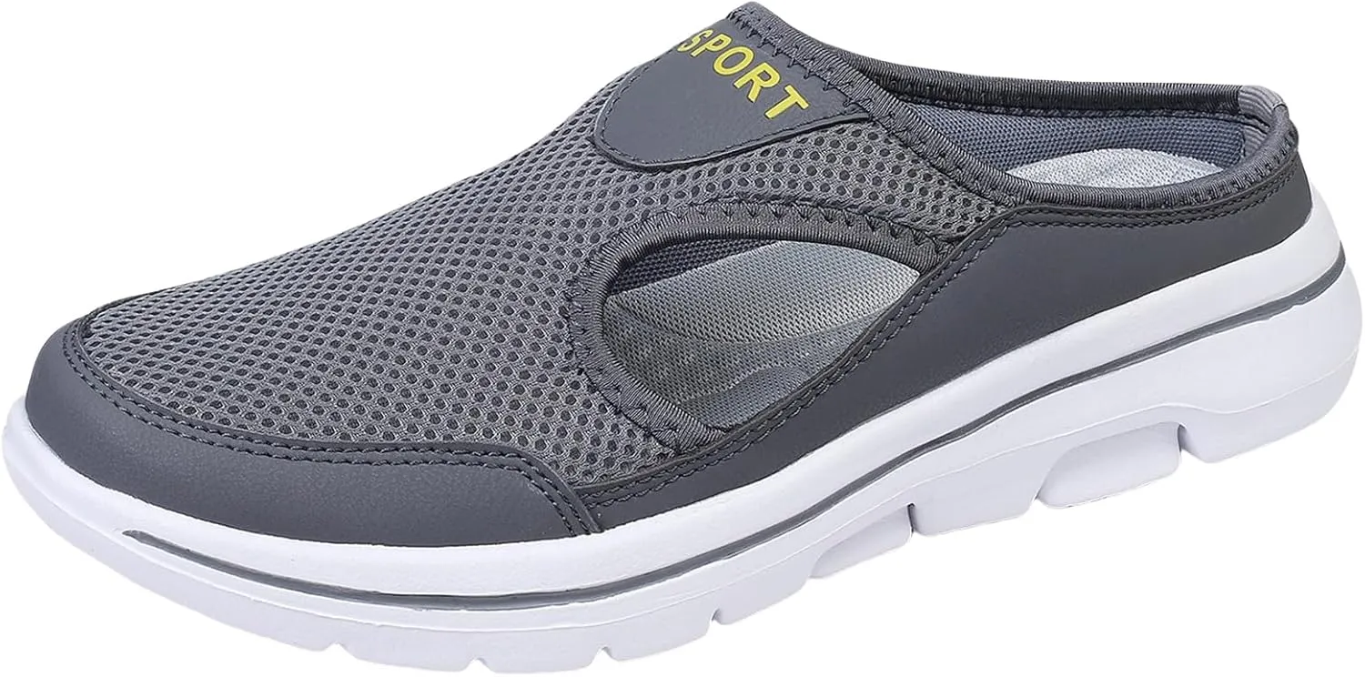 Women's Mules & Clogs Orthopedic Diabetic Mules Lightweight Open Back Shoes Comfort Closed Toe Walking Slides Casual Unisex Slippers Breathable Anti-Skid Sole Shoes
