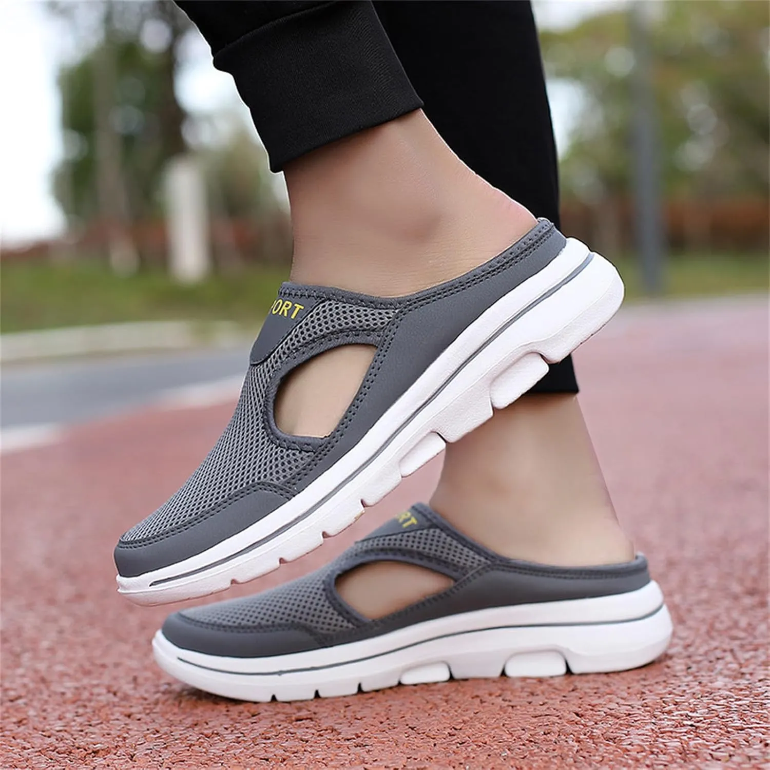 Women's Mules & Clogs Orthopedic Diabetic Mules Lightweight Open Back Shoes Comfort Closed Toe Walking Slides Casual Unisex Slippers Breathable Anti-Skid Sole Shoes